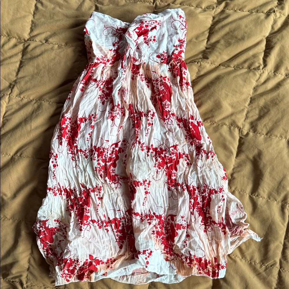 Floral Strapless Dress